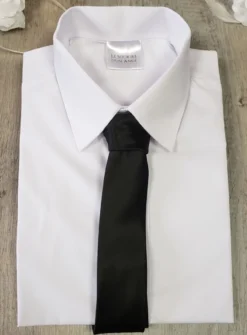 Cravate noire Homme pour Deuil Noir