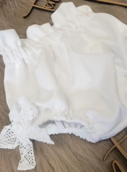 Culotte bébé fille Rosie noeud dentelle rétro