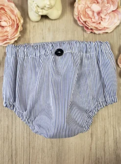 Culotte bébé rayée bleu marine Johan II