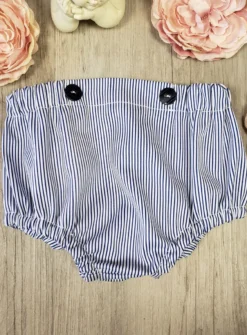 Culotte bébé rayée bleu marine Johan II