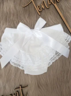 Culotte dentelle froufrou bébé fille