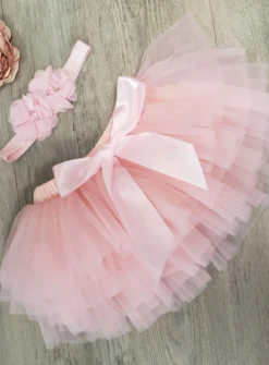 culotte tutu et son bandeau bébé fille