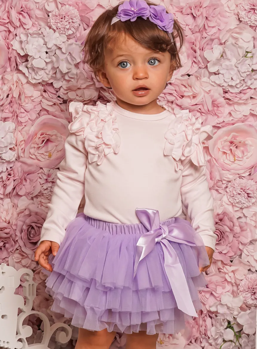 culotte tutu et son bandeau bébé fille