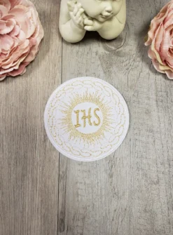 Écusson hostie tissu brodée