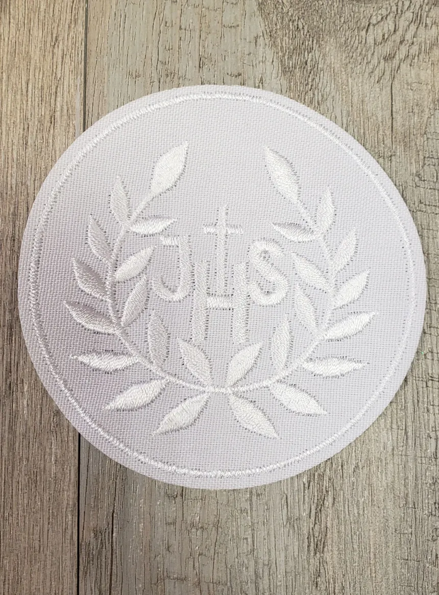 Écusson hostie tissu brodée