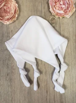 Doudou bébé carré blanc personnalisable en coton