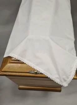 drap mortuaire dentelle