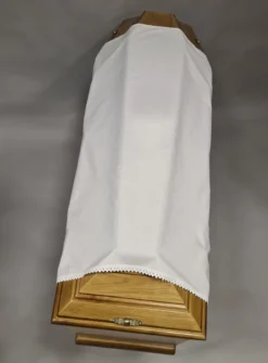 drap mortuaire dentelle
