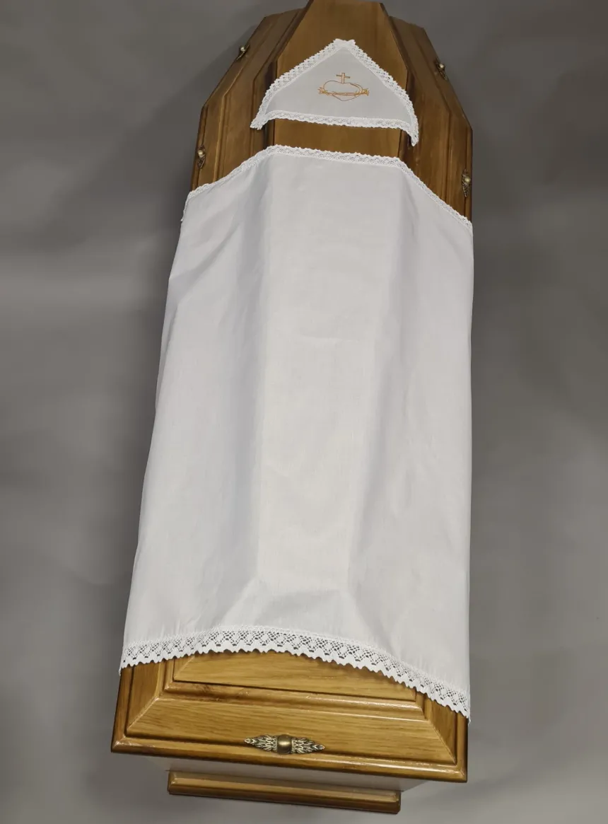 Drap mortuaire deux pièces coton