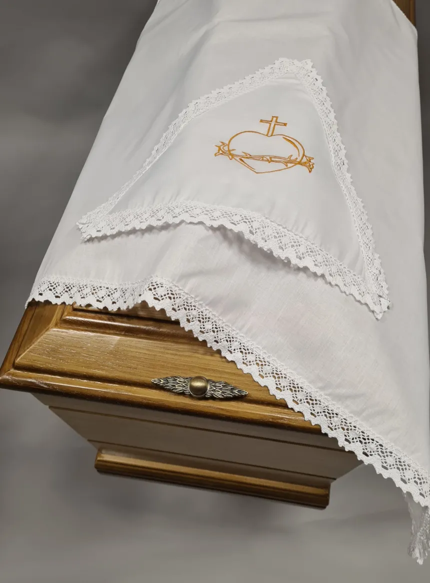 Drap mortuaire deux pièces coton