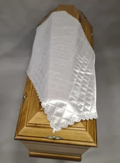 Drap mortuaire satiné Blanc