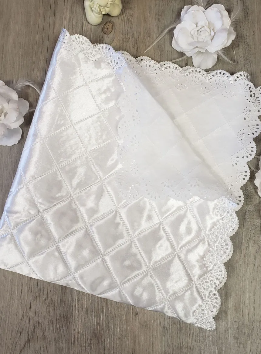 Drap mortuaire satiné Blanc