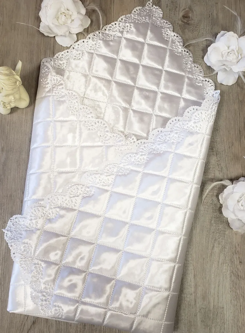 Drap mortuaire satiné Blanc