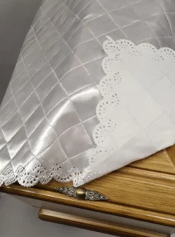 Drap mortuaire satiné Blanc