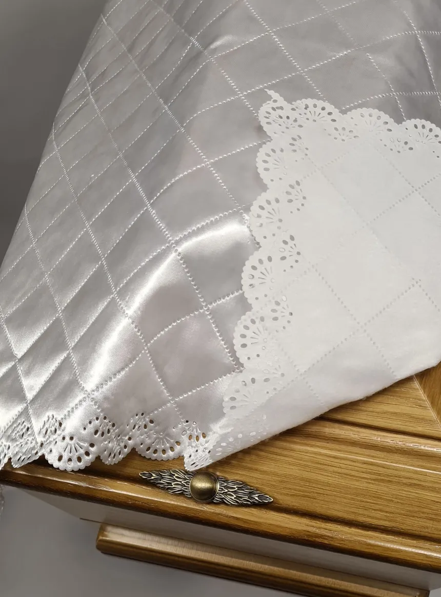 Drap mortuaire satiné Blanc