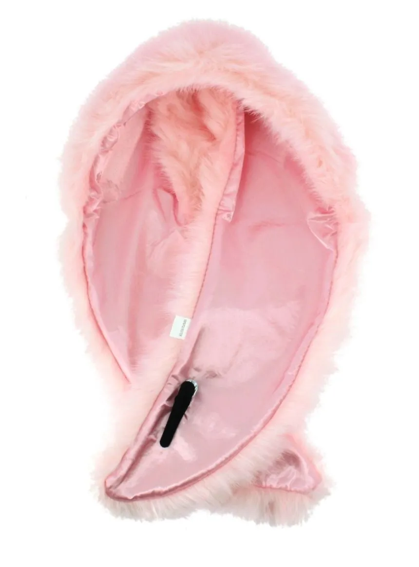 Echarpe de fourrure femme plusieurs couleurs Rose