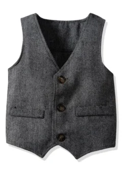 Ensemble Cérémonie Bébé Petit Garçon motif Chevron