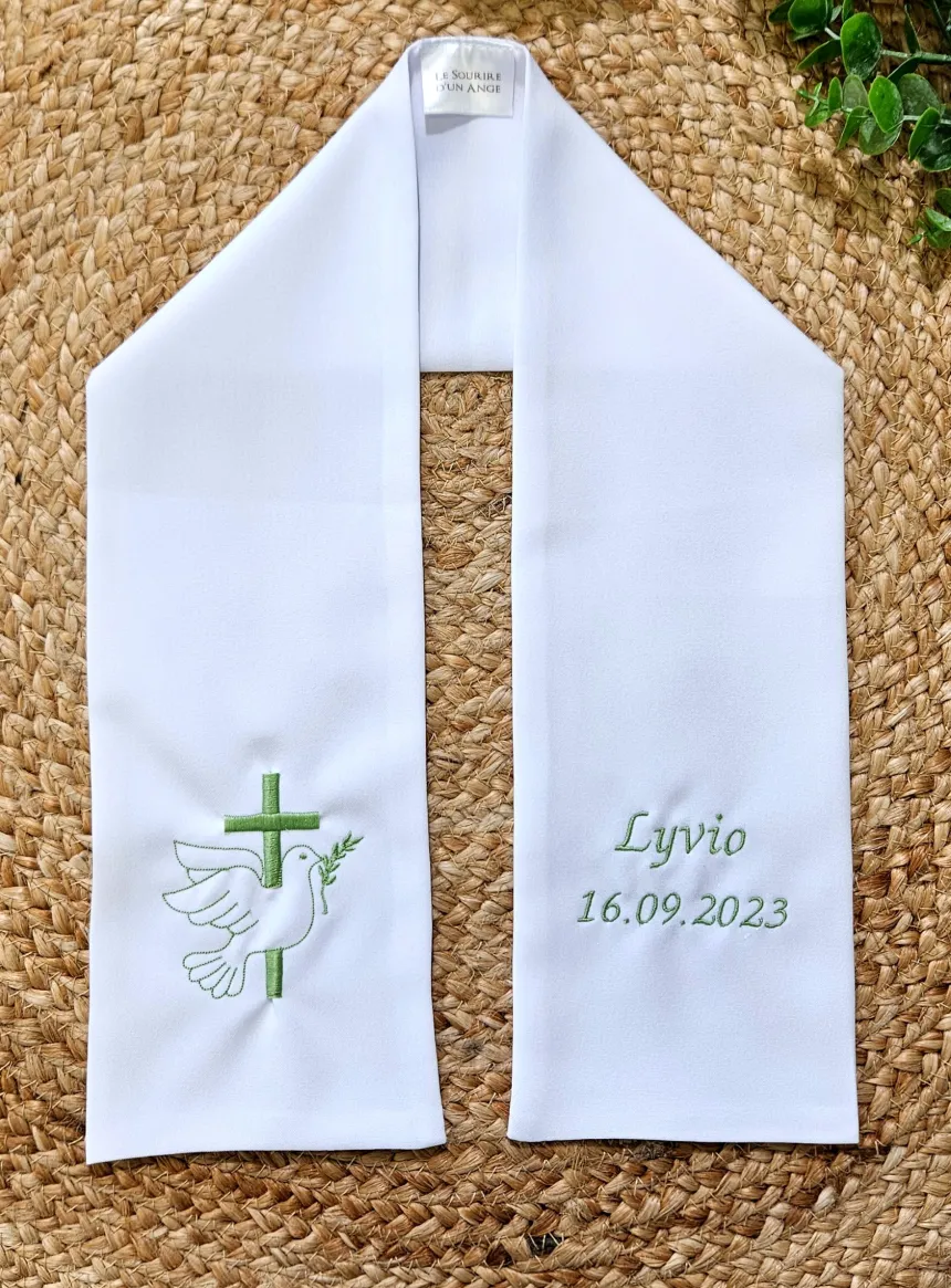Etole blanche baptême bébé enfant ou adulte