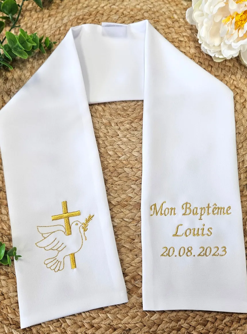 Etole blanche baptême bébé enfant ou adulte