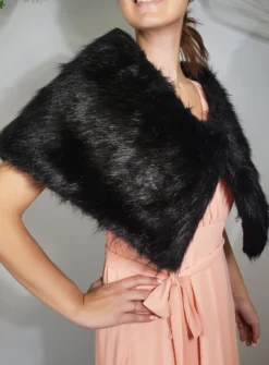 Etole cape fausse fourrure femme pas cher