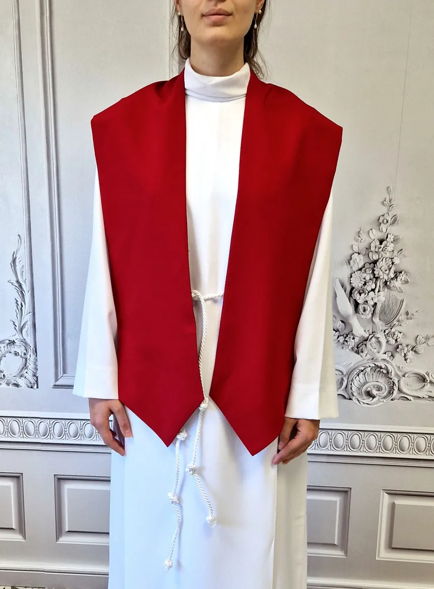 Etole confirmation rouge en pointe - Personnalisable Rouge