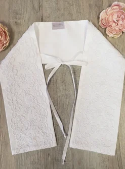Etole de baptême dentelle Blanc