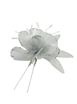Fourche cheveux fleur avec paillette