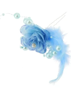 Fourche cheveux fleur et plume