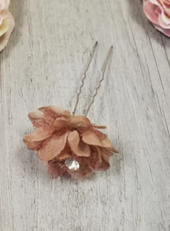 Fourche cheveux fleur et strass