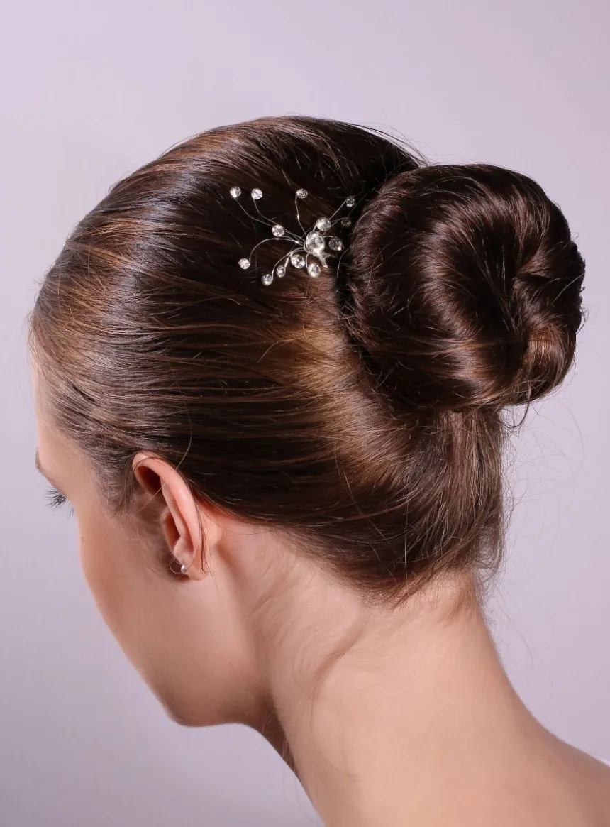 Fourche cheveux strass Blanc