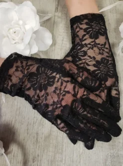 Gants Deuil femme Noir