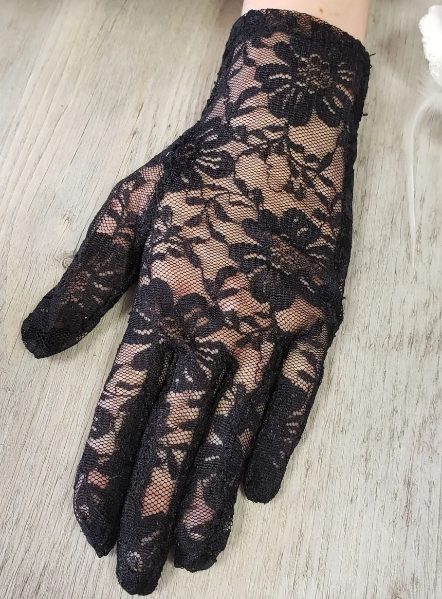Gants Deuil femme Noir