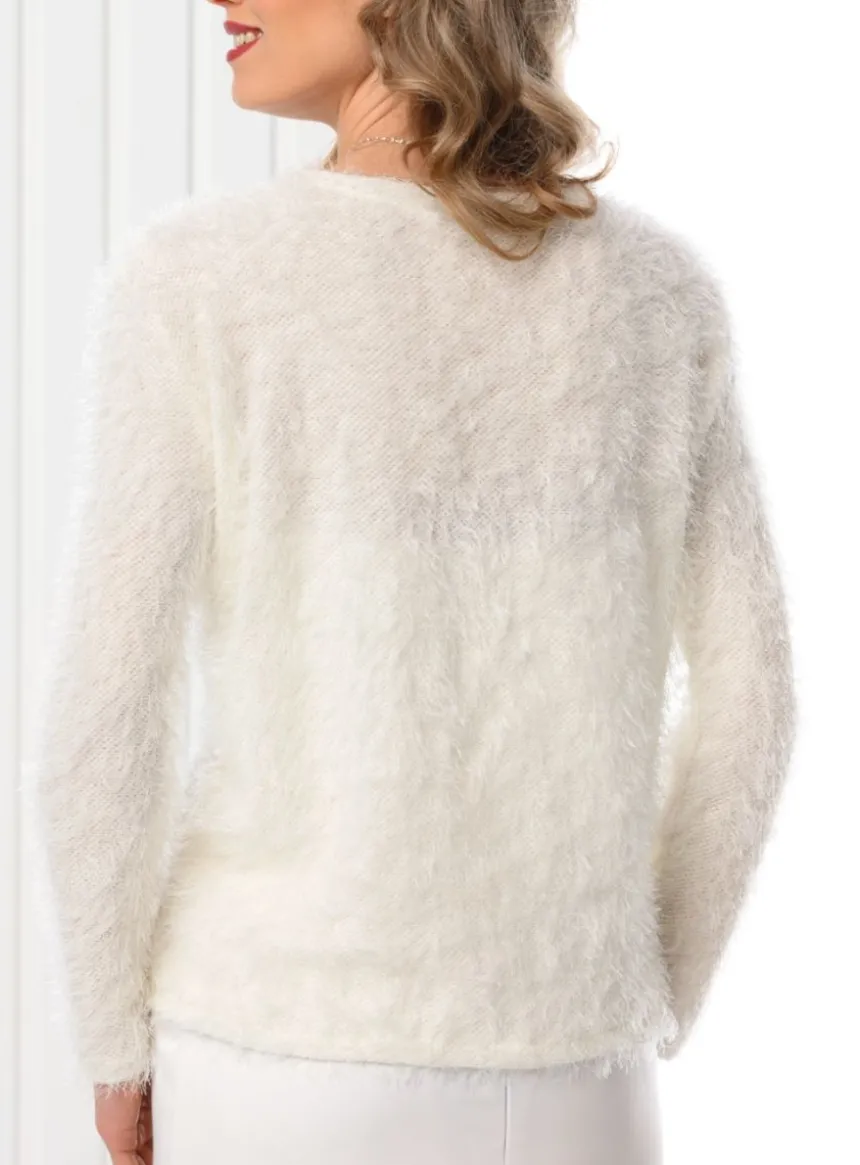 Gilet angora cérémonie femme