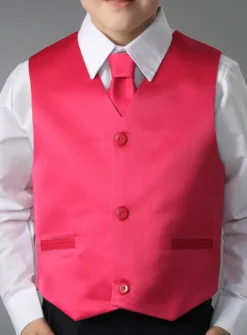 Gilet + cravate garçon