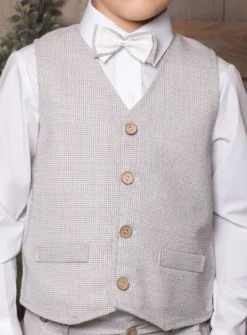 Gilet de costume enfant + Noeud pap. collection Antoine