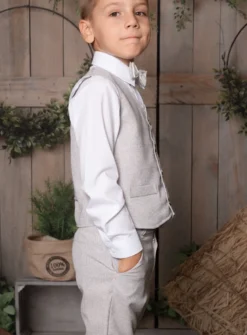 Gilet de costume enfant + Noeud pap. collection Antoine