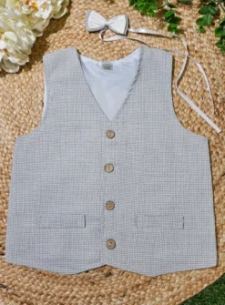 Gilet de costume enfant + Noeud pap. collection Antoine