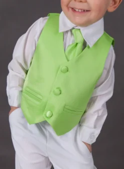 Gilet enfant + cravate satin