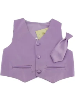 Gilet enfant + cravate satin