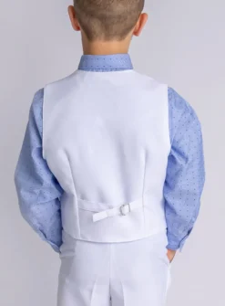 Gilet garçon Thomas blanc