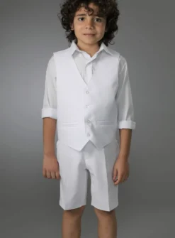 Gilet garçon Thomas blanc