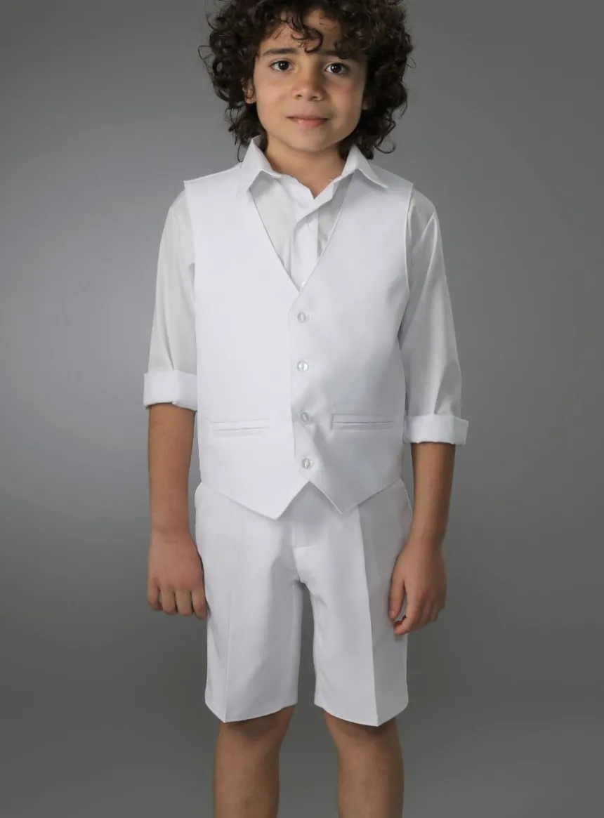 Gilet garçon Thomas blanc