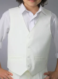 Gilet garçon Thomas ivoire