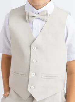 Gilet lin Beige garçon Pierre