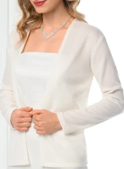 Gilet mousseline femme manches longues