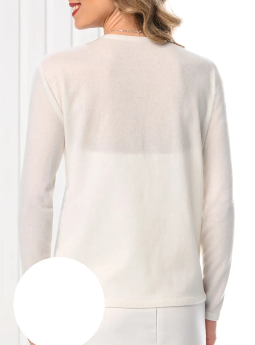 Gilet mousseline femme manches longues