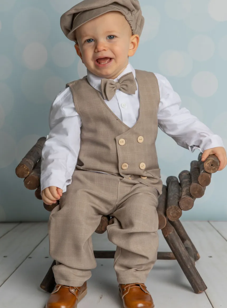 Gilet + noeud papillon bébé garçon Lisandro