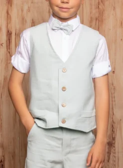 Gilet + Noeud Papillon garçon collection Songe - Personnalisable