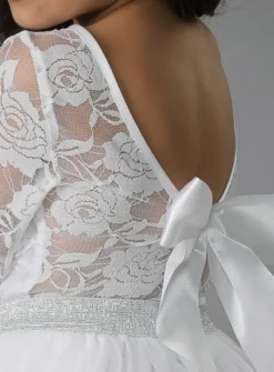 Haut dentelle fille manches longues