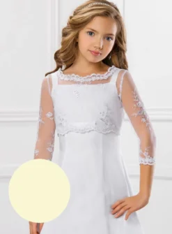 Haut tulle brodé et perlée fille